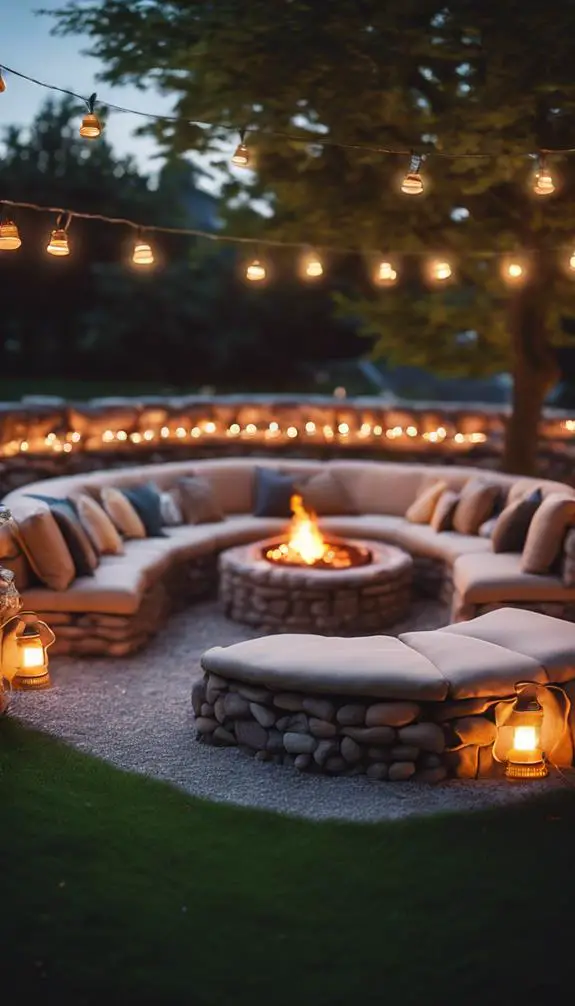 cozy outdoor social spaces