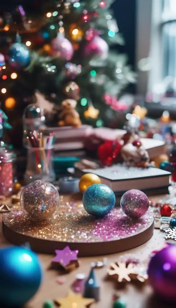 create sparkly holiday decor