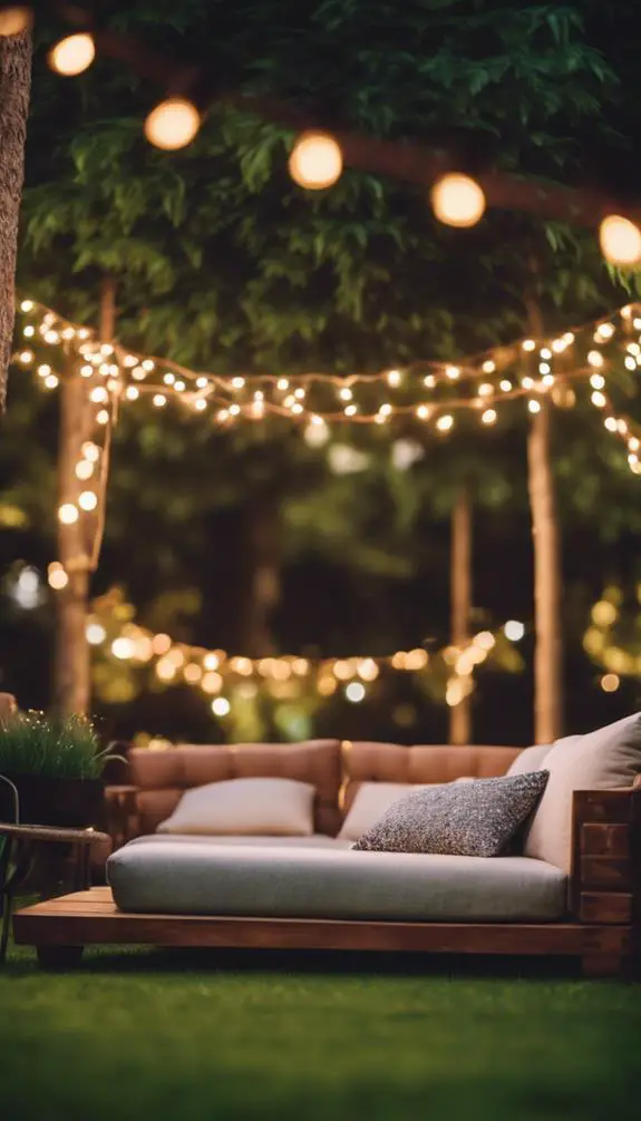 creating cozy outdoor atmosphere