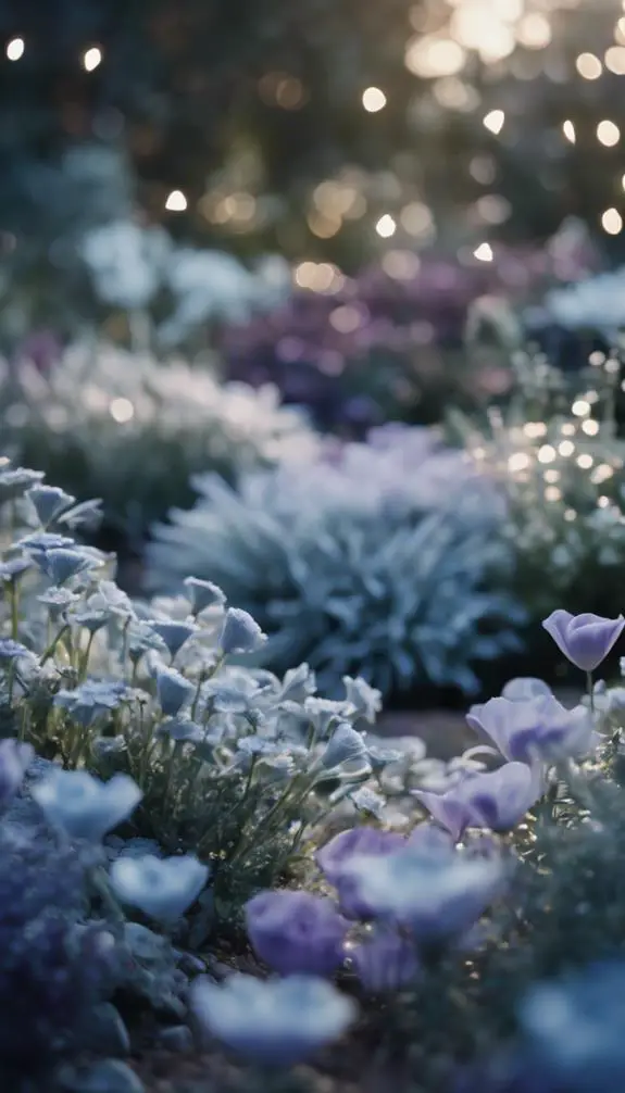 crescent shaped flower beds