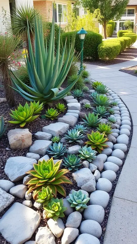 drought tolerant garden border idea