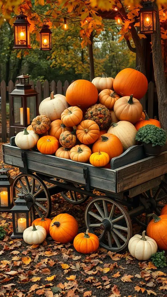 fall seasonal farm scenes