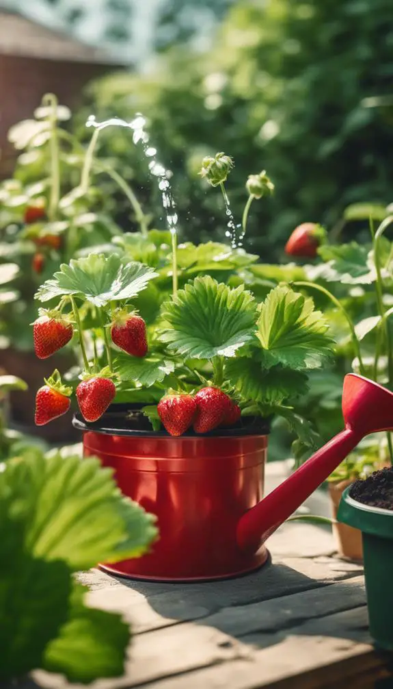 fertilize strawberries for growth