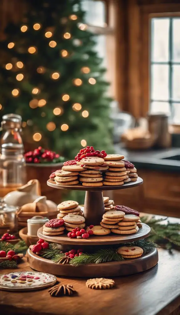 festive sweet treat displays