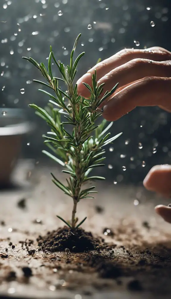 growing fresh herb cuttings