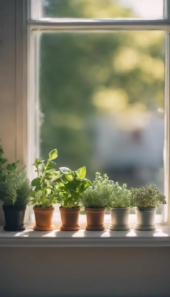 growing fresh herbs inside