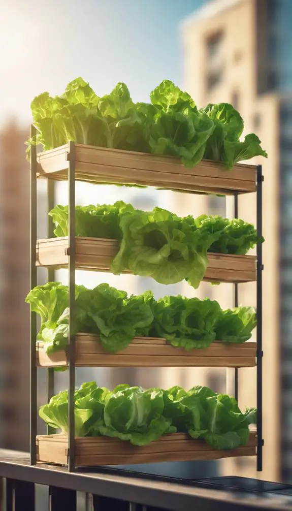 growing lettuce upwards efficiently