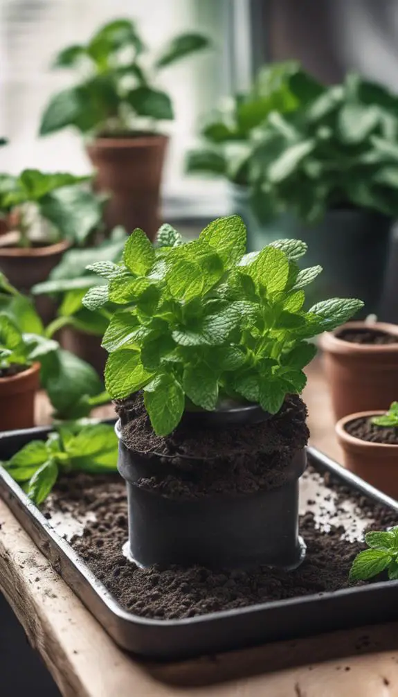 growing mint from clippings