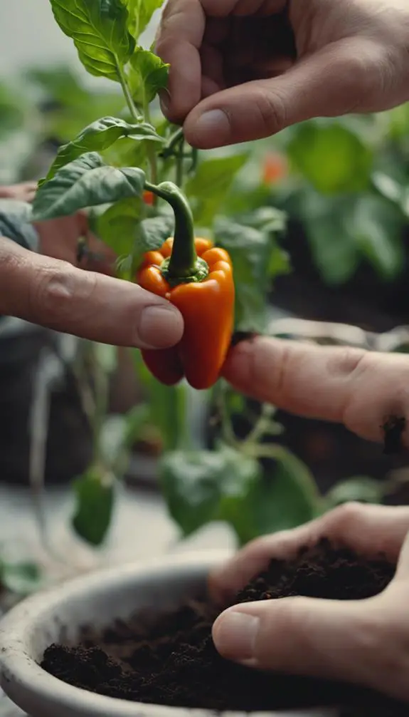 growing new pepper plant