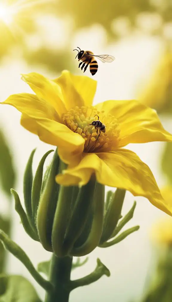 hand pollination of okra