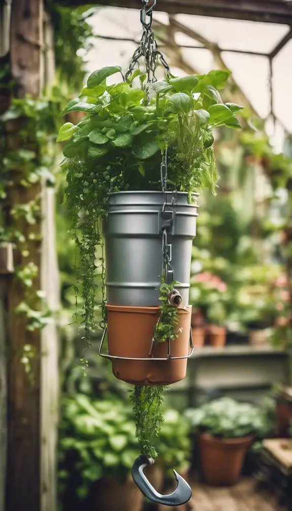 hanging plants upside down