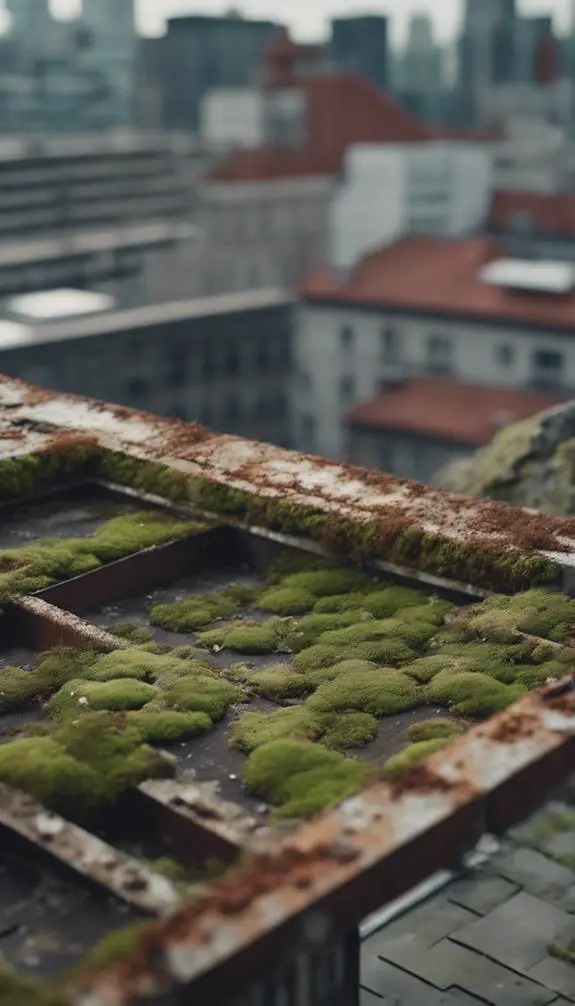 inspecting roof top damage