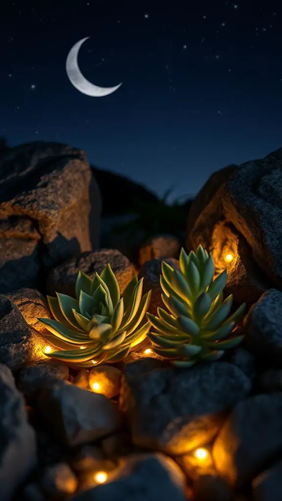 moody succulent garden glow