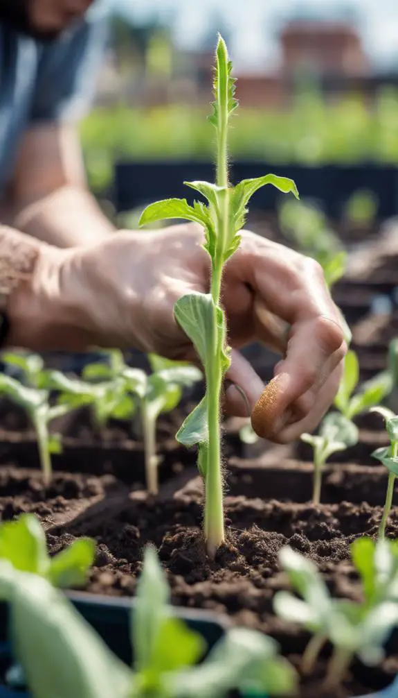 moving plants to gardens