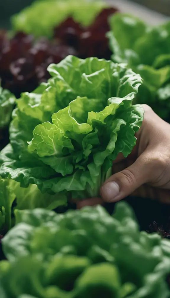 optimal lettuce harvest timing