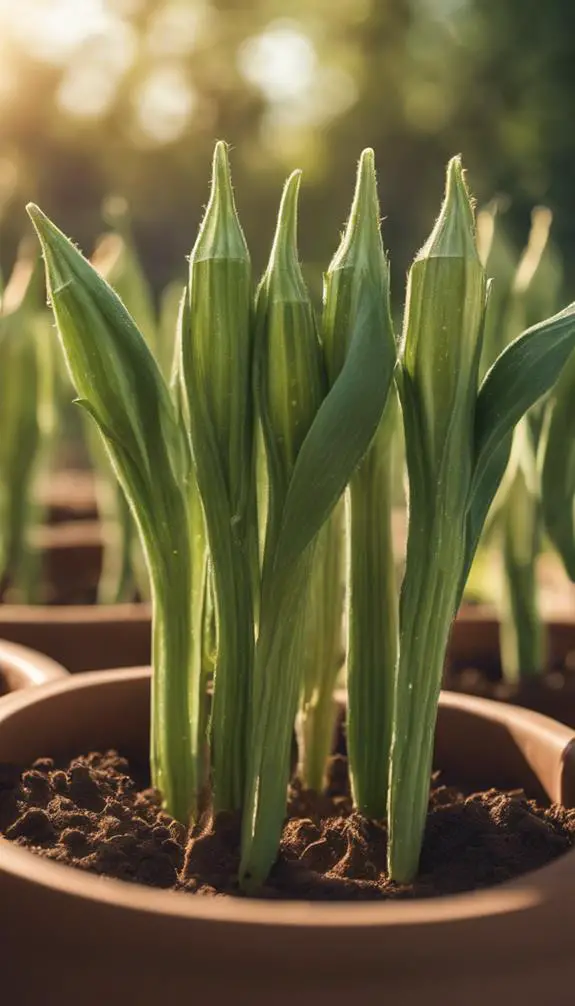 optimal okra plant spacing