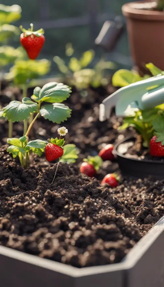 optimizing soil for strawberries