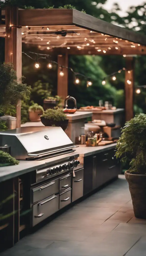 outdoor cooking space design