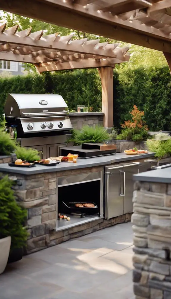 outdoor cooking space design