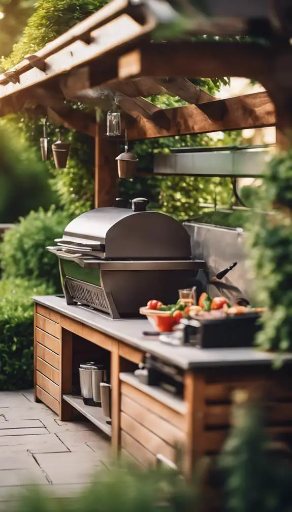 outdoor cooking space organizer