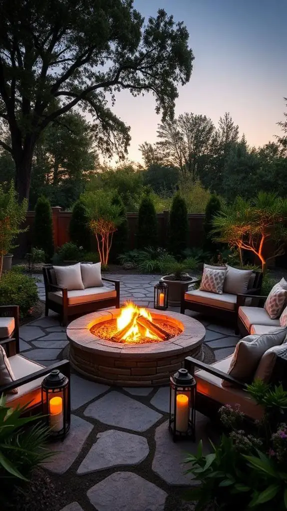 outdoor cozy gathering spaces