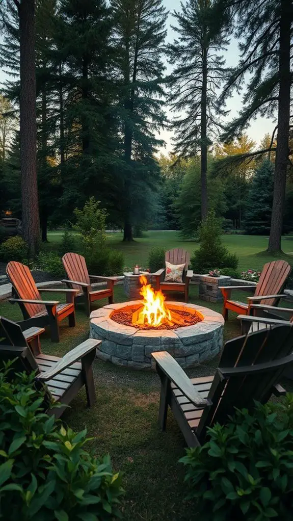 outdoor cozy gathering spaces