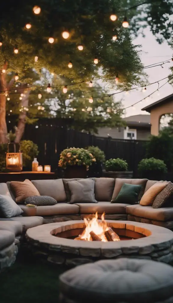 outdoor cozy winter gathering