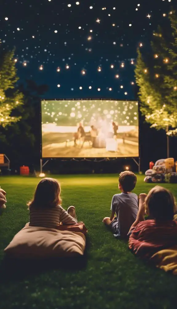 outdoor movie night magic