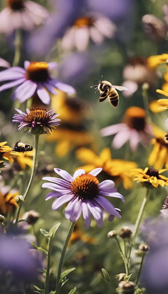 planting flowers for bees