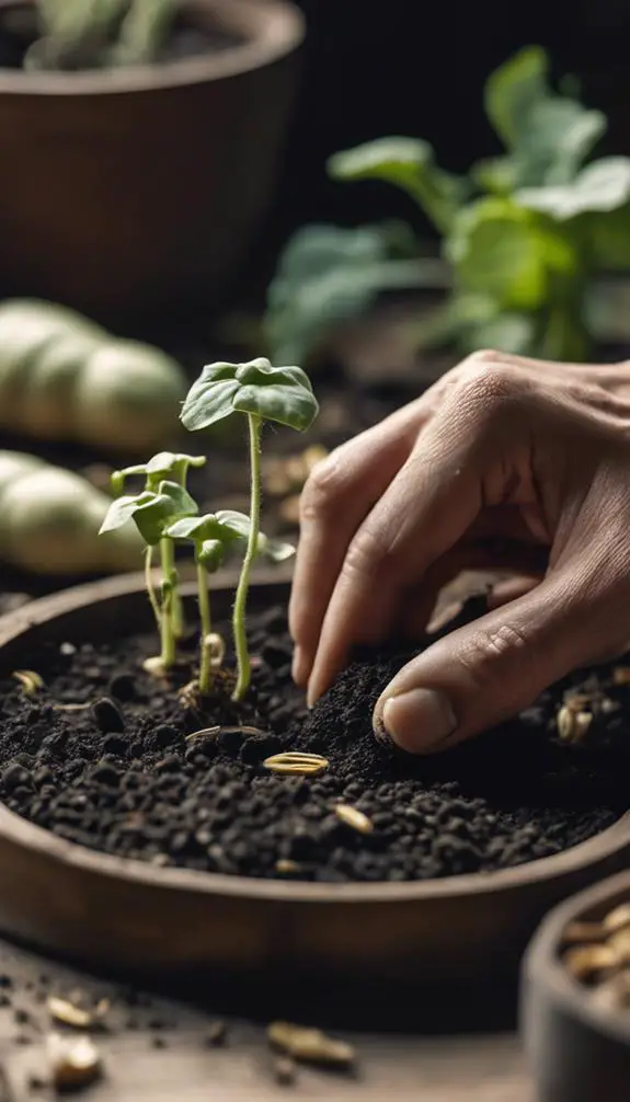 planting summer vegetable garden