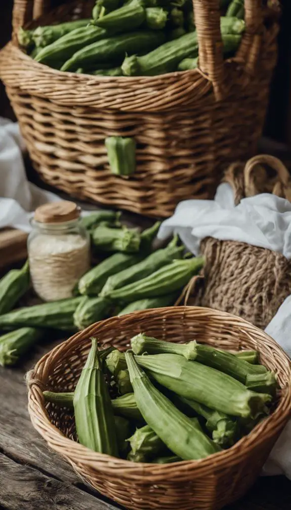 preserve okra fresh longer