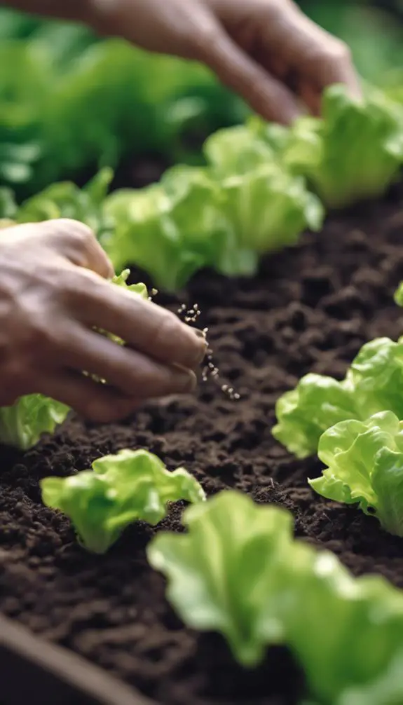 proper lettuce seed placement