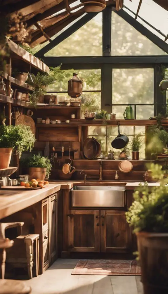 rustic kitchen focal point