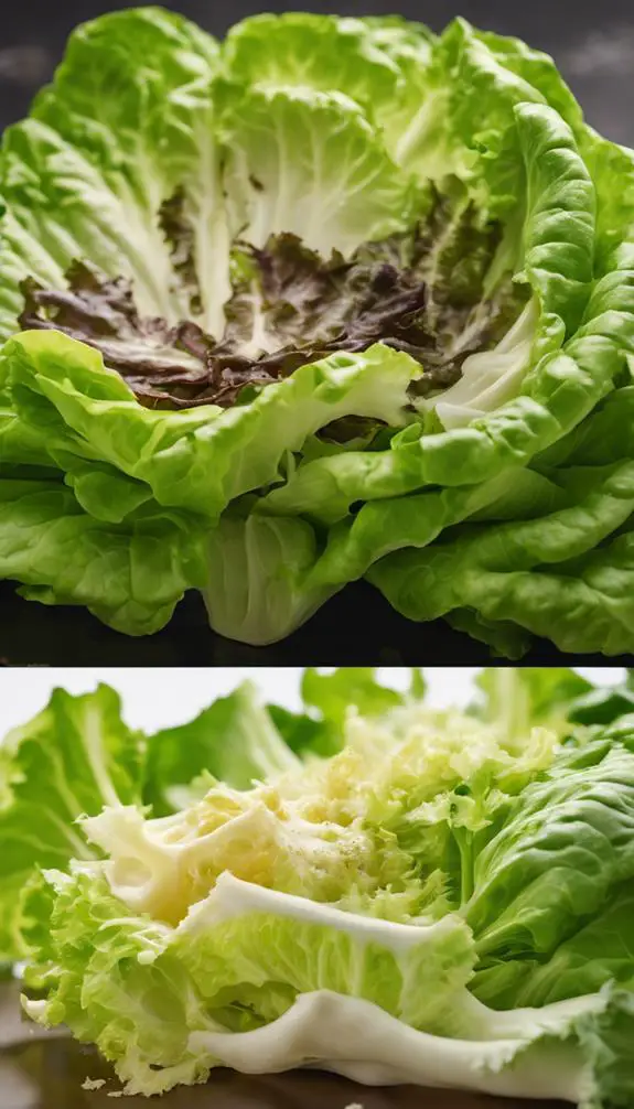 selecting fresh leafy greens