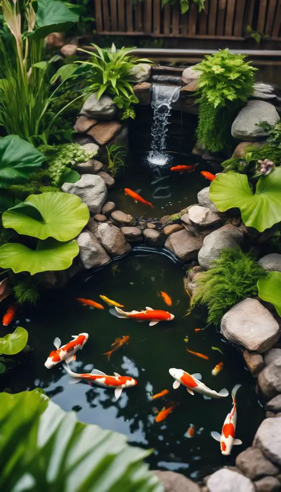 serene water garden oasis