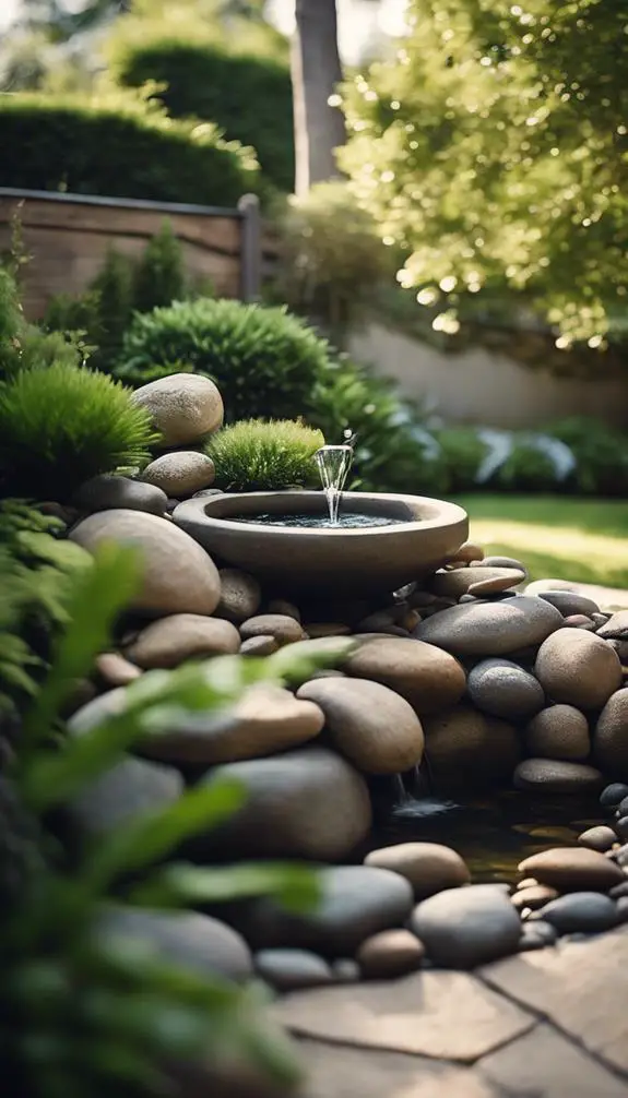 small ponds and fountains