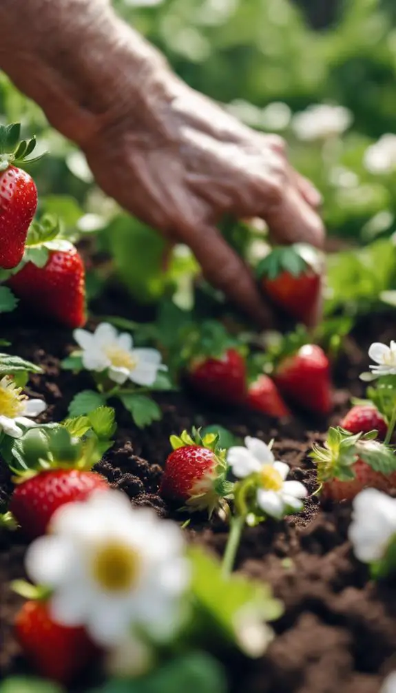 the four word phrase is care for strawberry plants