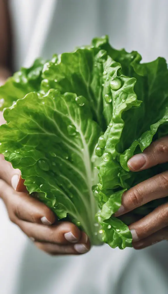 the four word phrase is indeed store lettuce freshly picked