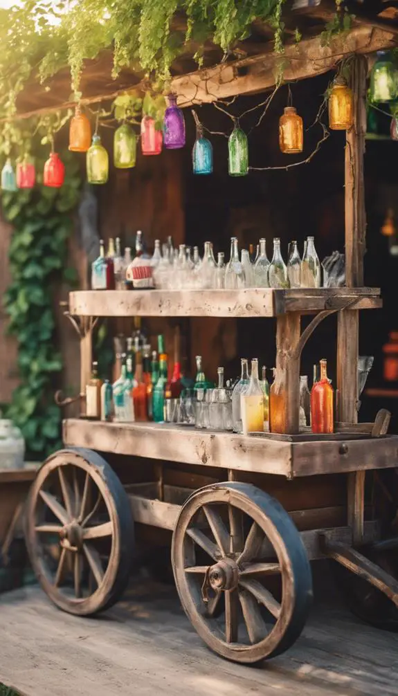 upcycling vintage cart bar