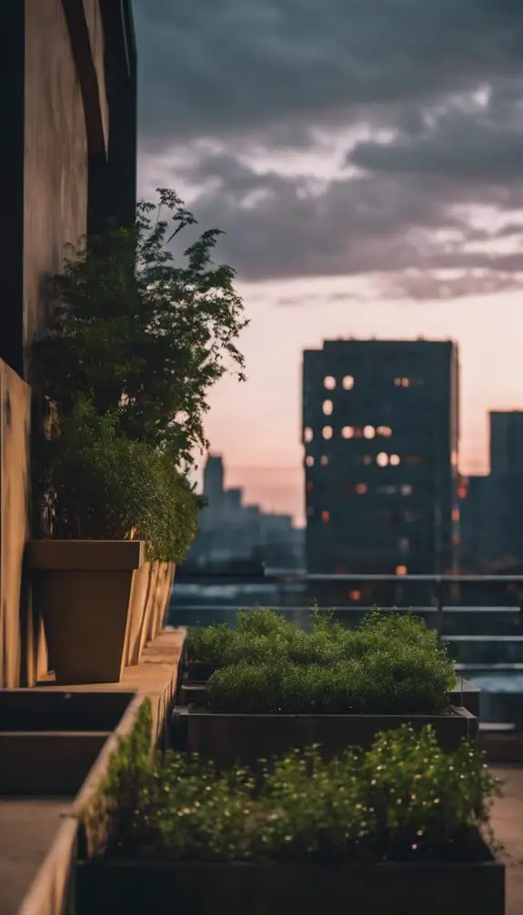 urban decor with plants