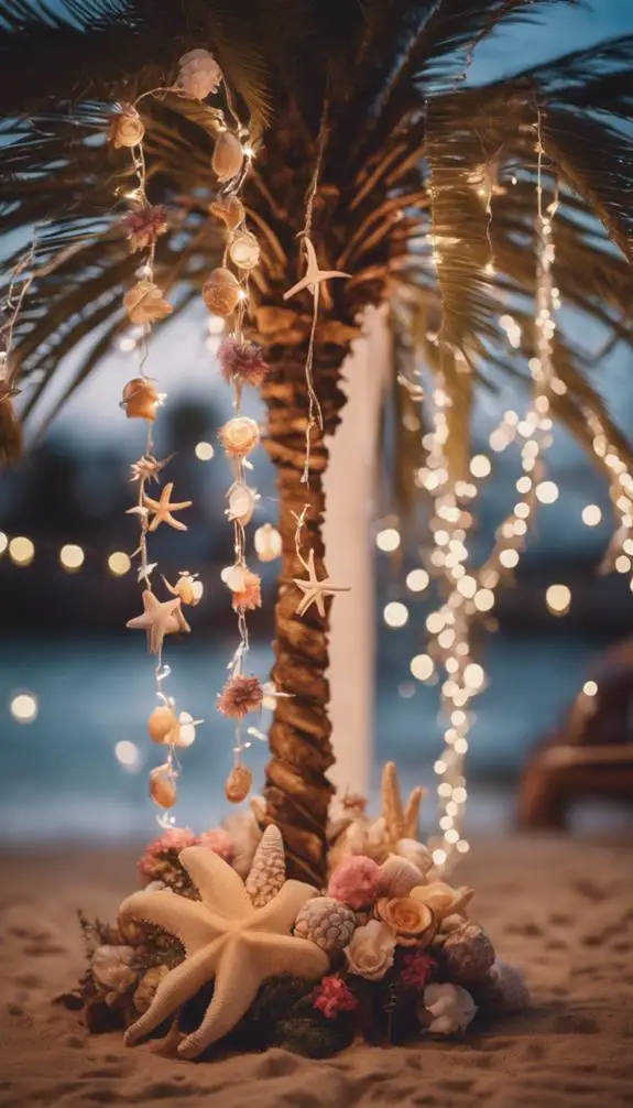 vibrant island inspired tree decor