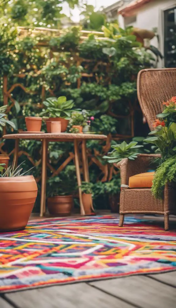 vibrant patio floor decor