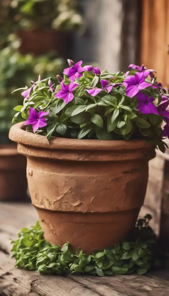 vinca in container gardens