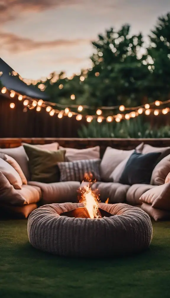 warm outdoor gathering space