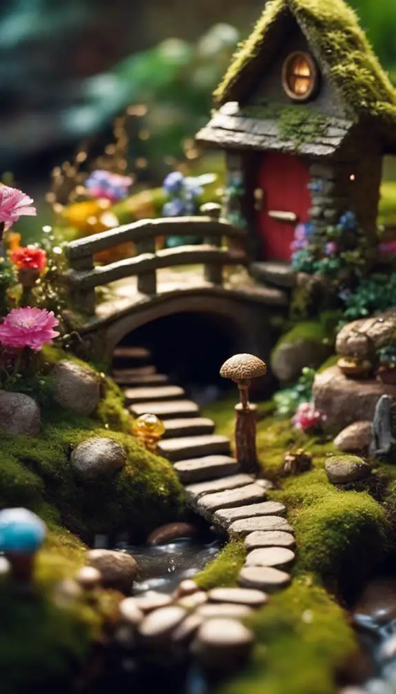 whimsical miniature nature scene