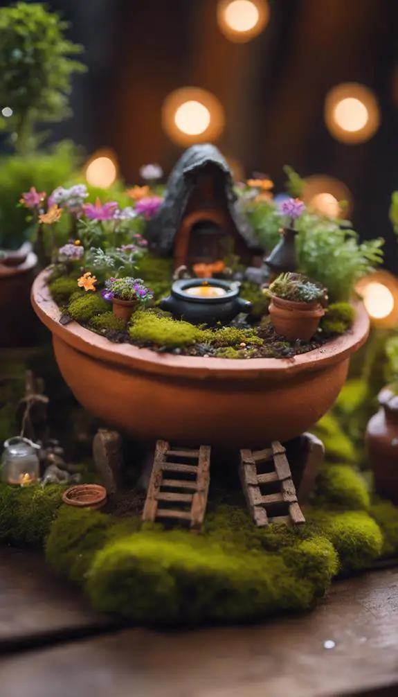 whimsical miniature nature scenes