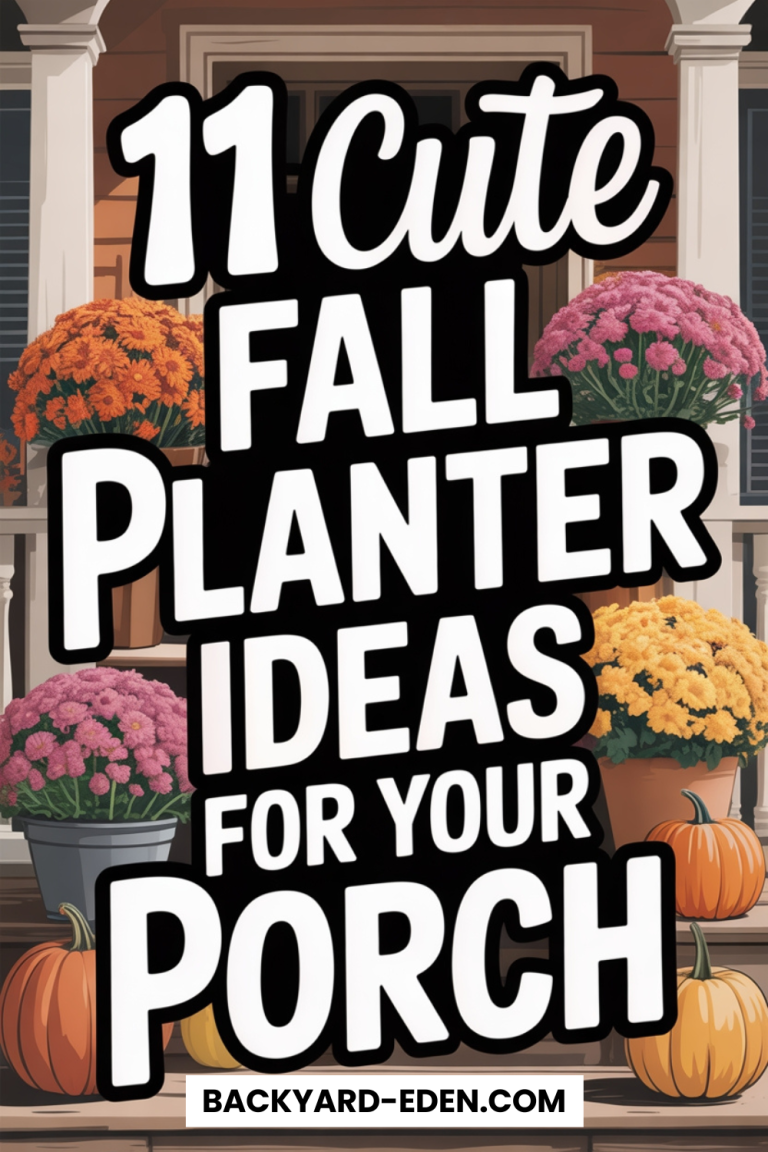 11 Cute Fall Planters For The Front Porch - Backyard Eden