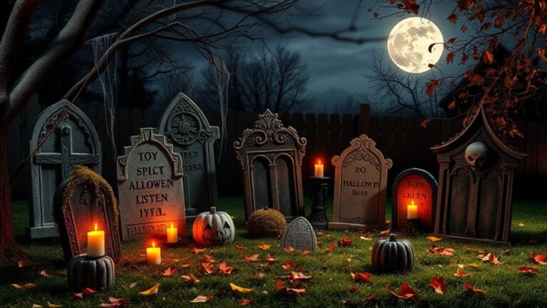 homemade halloween grave markers